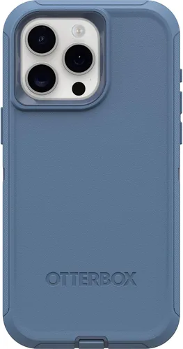 Vista 11 de OtterBox Funda para iPhone 15 Pro MAX (solamente) Defender Series, color negro, sin pantalla, resistente y duradera, con protección de puerto