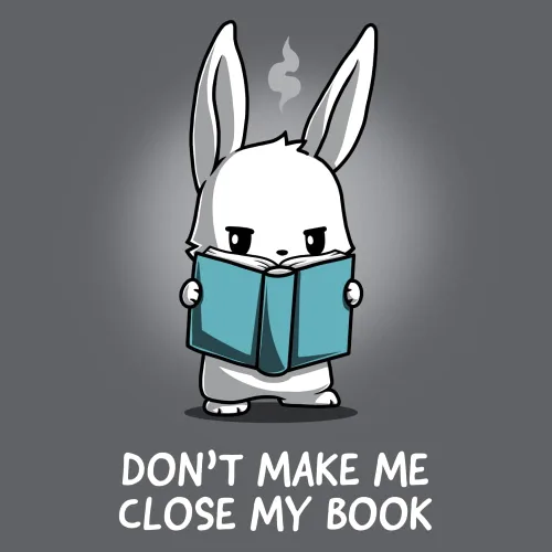 Vista 2 de TeeTurtle Camiseta estándar Don't Make Me Close My Book