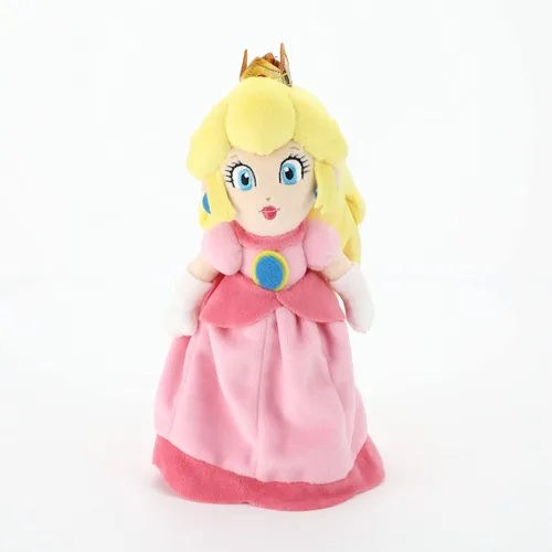 Vista 2 de Little Buddy Super Mario All Star Collection 1418, Peluche de Peach, 10 pulgadas, multicolor