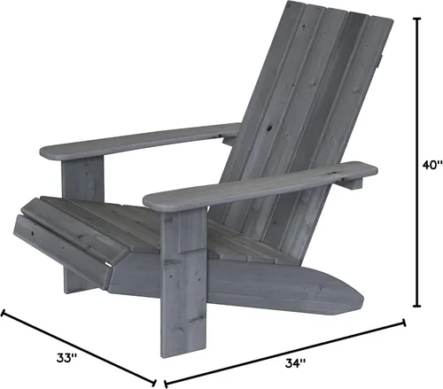Vista 2 de Silla Adirondack de cedro Jack & June