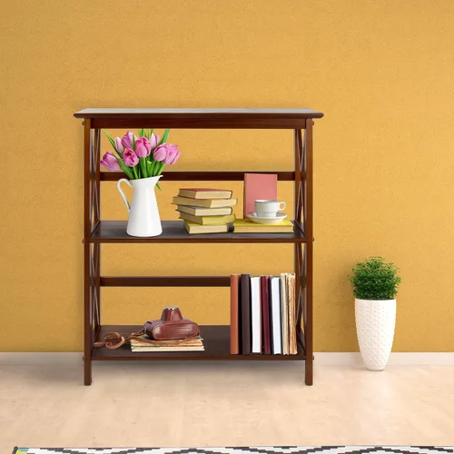 Vista 14 de Estantería con estantes para libros Casual Home Nogal