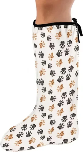 Vista 8 de Funda de fundición de pierna verde para pie de gato negro, funda decorativa para patas, regalo del día de San Patricio, debajo de la rodilla, manga