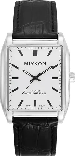 Vista 23 de Miykon Vintage Watches for Men – Classic Tank Square Analog Watch with Genuine Leather Wrist Strap, Mens Dress Watches – Japanese Quartz, Waterproof