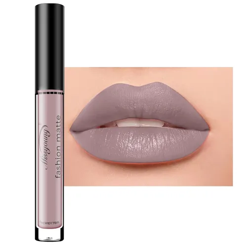 Vista 20 de Maquillaje de lápiz labial líquido gótico mate de Halloween, taza antiadherente impermeable y brillo de labios de larga duración, lápices labiales A1