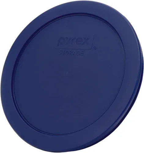 Vista 3 de Pyrex - 6 tapas para tazas, Azul oscuro Dishwasher Safe Non-Porous Surface Resists Odors Keeps Food Fresh Fits Round Glass Bowls Microwave