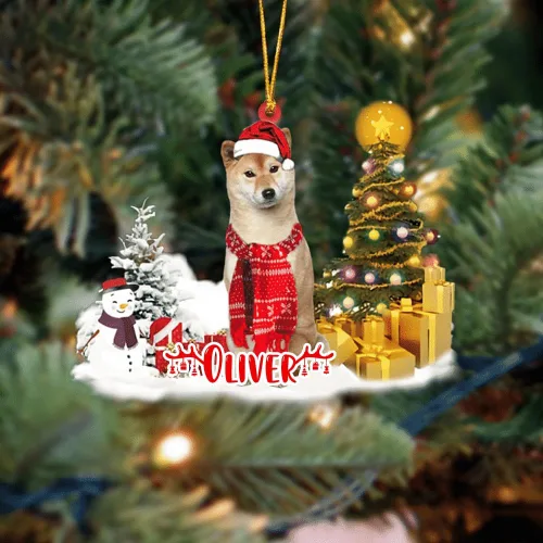 Vista 77 de NAZENTI Adorno personalizado de gato abisinio con árbol de pino, adorno de Navidad personalizado para perros amantes de las mascotas, colgante