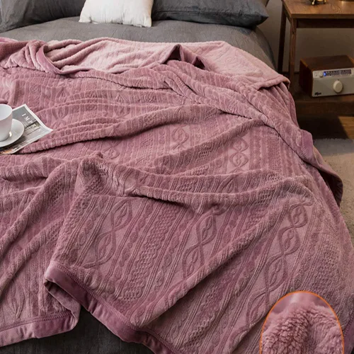 Vista 14 de Funda de cama, sofá de siesta, manta ligera y acogedora para el hogar, manta de franela suave reversible lavable
