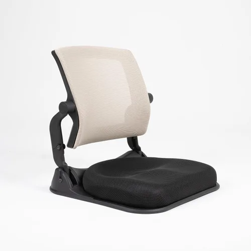 Vista 10 de Silla de suelo patentada con soporte de espalda, silla ortopédica plegable para adultos y niños, asiento japonés sin patas para meditación, TV