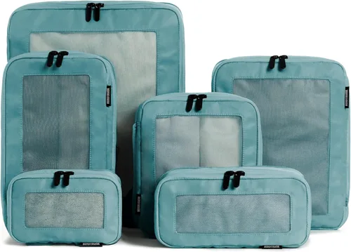 Vista 28 de Aerotrunk Cubos de embalaje de compresión para viajes, paquete de 2, beige