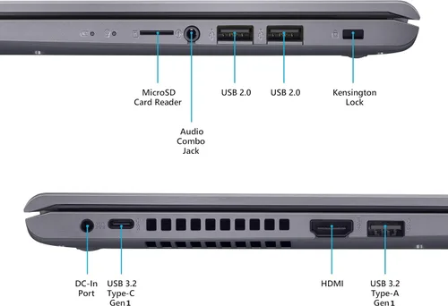 Vista 8 de ASUS VivoBook 15 F515 - Portátil delgado y ligero, pantalla FHD de 15.6†, procesador Intel Core i3-1005G1, 4 GB DDR4 RAM, 128 GB PCIe SSD Windows 10