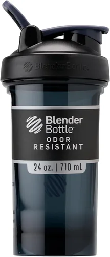 Vista 14 de BlenderBottle - Botella agitadora Pro Series ideal para batidos de proteínas y preentrenamiento, 32 onzas, color negro