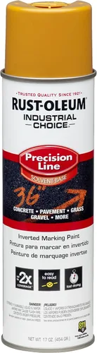 Vista 31 de Rust-Oleum 203035-12PK Pintura en aerosol invertida industrial a base de agua, 17 onzas, naranja alerta APWA, paquete de 12 unidades APWA Alerta