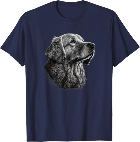 Vista 50 de Camiseta divertida Golden Retriever, Negro