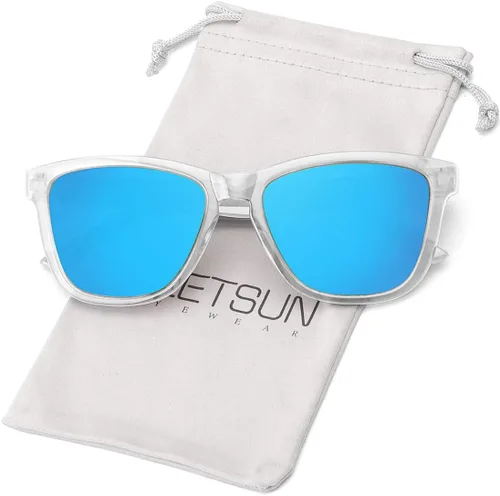 Vista 17 de Meetsun - Lentes de sol polarizados, unisex, modernos, con estilo de diseñador, clásico y retro A1 Negro Brillante