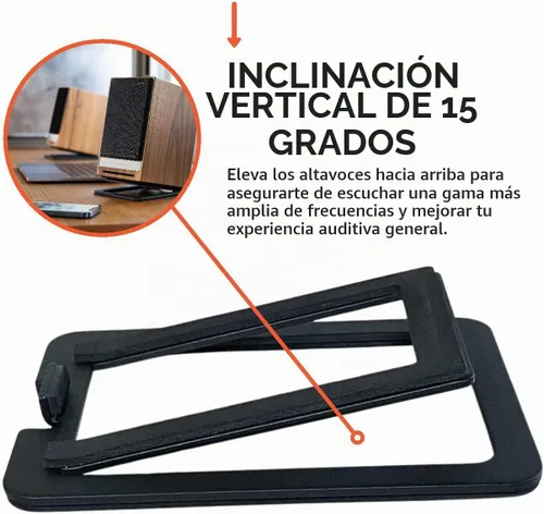 Vista 2 de Audioengine Par de soportes para altavoces de metal DS1M - Soportes