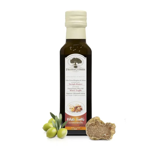 Vista 12 de Mercato di Bellina Juego de regalo de aceite de oliva italiano y balsámico, mini vinagre balsámico, trufa, ajo y aceite de oliva con sabor a limón