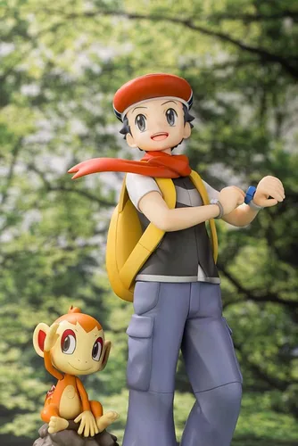 Vista 6 de Kotobukiya ARTfx J Pokemon Series Kouki con Hikosaru, escala 1/8, PVC, figura completa prepintada PV026
