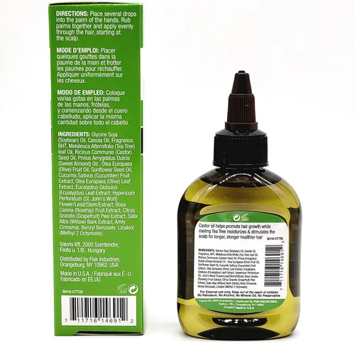 Vista 3 de Difeel Premium Castor Plus Tea Tree - Pro-Growth + Scalp Care Aceite para el cabello prémium de 2.5 onzas