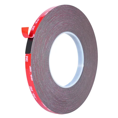 Vista 12 de Cinta adhesiva de doble cara resistente, cinta de espuma de montaje impermeable, 9.9 pies de largo, 0.4 pulgadas de ancho, cinta adhesiva resistente