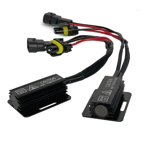 Vista 9 de Adaptador de resistencia de carga LED H4 9003, 50 W, 6 ohmios, decodificador Canbus mejorado, reparación de faros delanteros, luz antiniebla, código