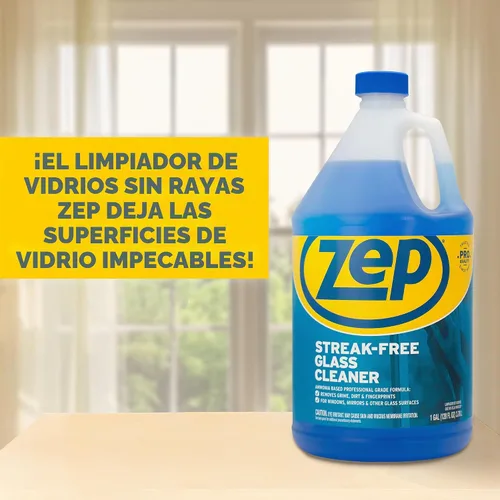 Vista 7 de Zep - Limpiador de vidrio sin rayas, 1 galón (caja de 2)