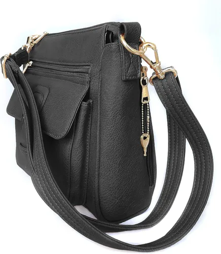 Vista 2 de Roma Leathers Bolsa de mano oculta con hebilla frontal