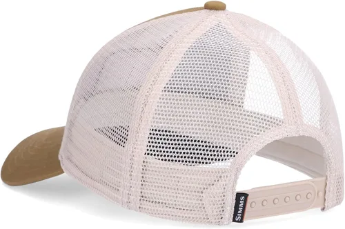 Vista 2 de Simms Walleye Patch Trucker Sombrero Gorra de béisbol Snapback con parche de pez Walleye