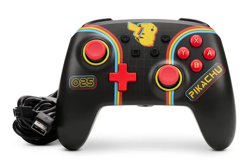 Vista 8 de PowerA Enhanced Wired Controller for Nintendo Switch - Pokémon Pikachu Arcade