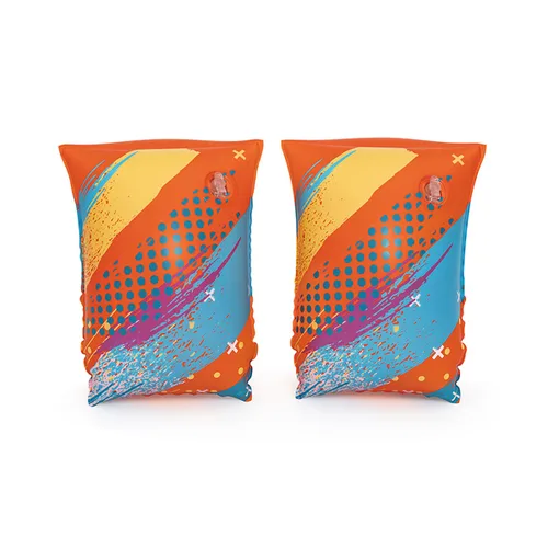 Vista 2 de Bestway Manguitos Hinchables Textil Suave Seguridad Bebe Color Surtido UPF 50+ 38x16,5 cm +3 a 6 Años Playa y Piscina 32183