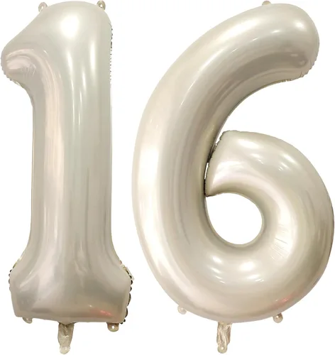 Vista 29 de Globo dorado claro con el número 0 de aluminio de 40 pulgadas, color oro champán, globo de helio 0 Mylar Oro claro 0