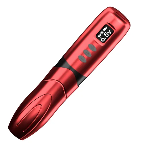 Vista 6 de BRONC Máquina de tatuaje inalámbrica mágica Fuente de estilo bolígrafo giratorio Motor sin núcleo 1300 mAh Batería Power (verde militar)