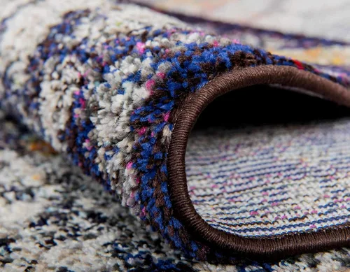 Vista 6 de Unique Loom Vita Collection - Alfombra tradicional saturada de medallones florales saturados sobre teñidos, 2 pies 2 pulgadas x 3 pies, azul Azul