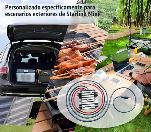 Vista 3 de Adaptador Starlink Mini de 12 V, convertidor de 12 V/24 V a 30 V 3.5 A con cable de alimentación de CC, cable adaptador de alimentación de entrada