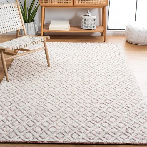 Vista 41 de SAFAVIEH Vermont Collection - Alfombra decorativa de 2 pies 3 pulgadas x 4 pies, marfil y negro, lana hecha a mano, ideal para zonas de alto tráfico