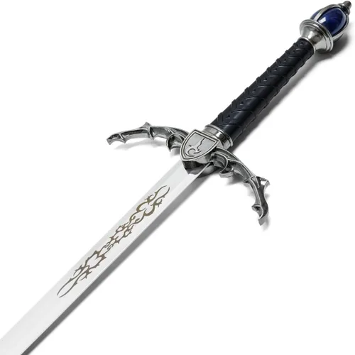 Vista 4 de Espada de fantasía personalizada de 38 pulgadas con vaina, grabado gratuito