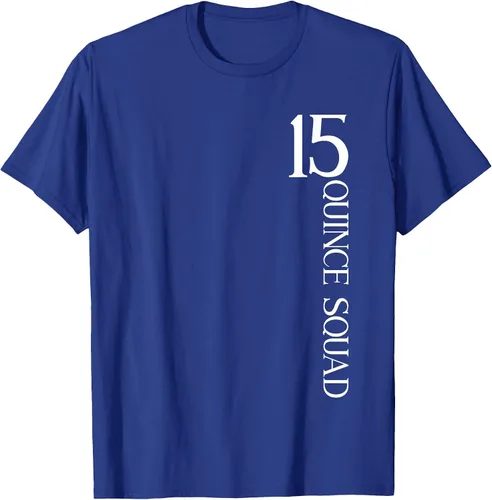 Vista 13 de Quince Squad Quinceanera 15th Birthday - Camiseta de quinceañera para niñas Asphalt Grey
