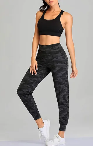 Vista 18 de Oalka - Pantalones deportivos para mujer, con cintura alta y bolsillos, para hacer deporte, yoga y entrenar