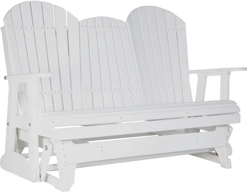 Vista 33 de LuxCraft Deslizador Adirondack de 5 pies con consola plegable (Premium - Caoba antigua)