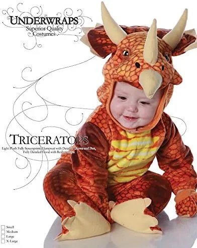 Vista 4 de Underwraps Triceratops para bebé, Multicolor
