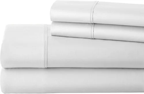 Vista 9 de Real 1000 Thread Count Twin Extra Long Size Sheets 100% Egyptian Cotton 4 PC Sheet Set, Luxurious Bedsheet Sets Soft Silky Sateen Weave, Breathable