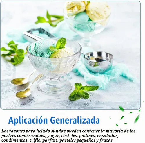 Vista 4 de Meanplan - 24 cuencos de plástico de 8 onzas para helado de postre