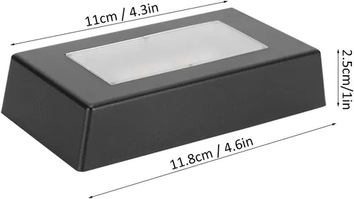 Vista 4 de GLOGLOW Base de luz LED de madera para pantalla de cristal con plataforma de 4.3 pulgadas, 4 blancos 4 blancos cálidos, 3 LED RGB, soporte