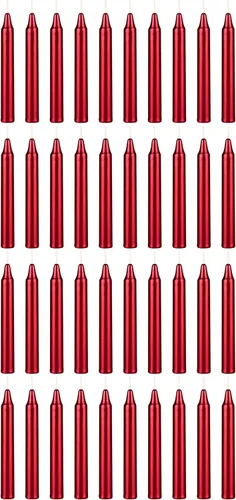 Vista 32 de Mega Candles Mini vela de hechizo con carillón cónico, 20 unidades, 4 x 1/2 Surtido