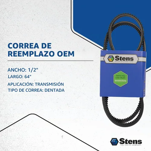 Vista 4 de Stens Correa de repuesto OEM 265-297 para Exmark 119-3321