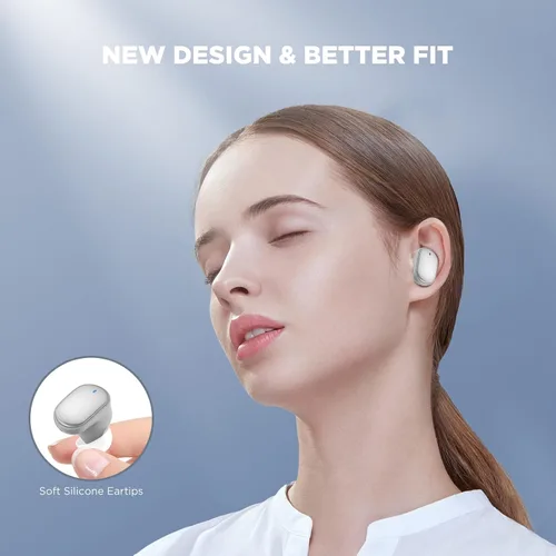 Vista 6 de Nuevos auriculares inalámbricos HTC True 7 Bluetooth 5.3, auriculares intraurales con cancelación de ruido para juegos, ejercicio, 40 ms de latencia