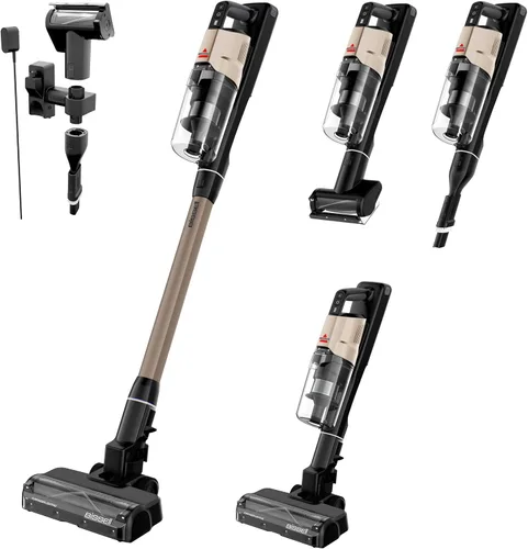 Vista 11 de Bissell PowerClean FurGuard 280W Aspiradora inalámbrica que se mantiene en pie con cepillo autolimpiante, succión fuerte, batería extraíble, montaje