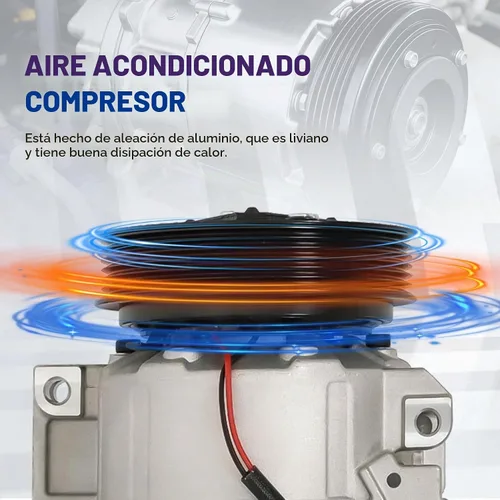 Vista 4 de waltyotur Reemplazo de Compresor de A/C AC para Nissan Altima 2007-2012, Nissan Sentra 2.5L 2007-2012 CO 10886C 92600JA00A