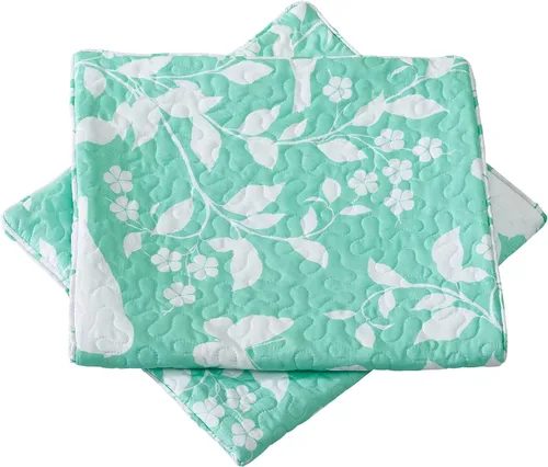 Vista 3 de Home Soft Things Fundas de almohada de microfibra estampadas, 2 piezas, canción de pájaro, azul, 14 x 26 pulgadas, fundas de almohada decorativas