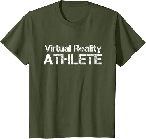 Vista 10 de Virtual Reality ATHLETE for VR Gamers Camiseta, Negro, S