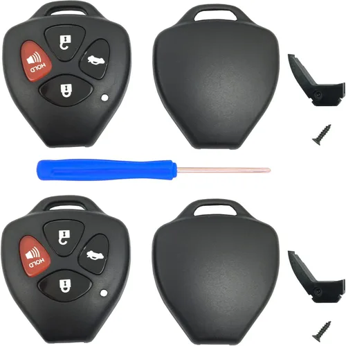 Vista 4 de No requiere corte - Funda de repuesto para control remoto de entrada sin llave para Toyota Scion TC RAV4 Avalon Camry Corolla Venza Cubierta